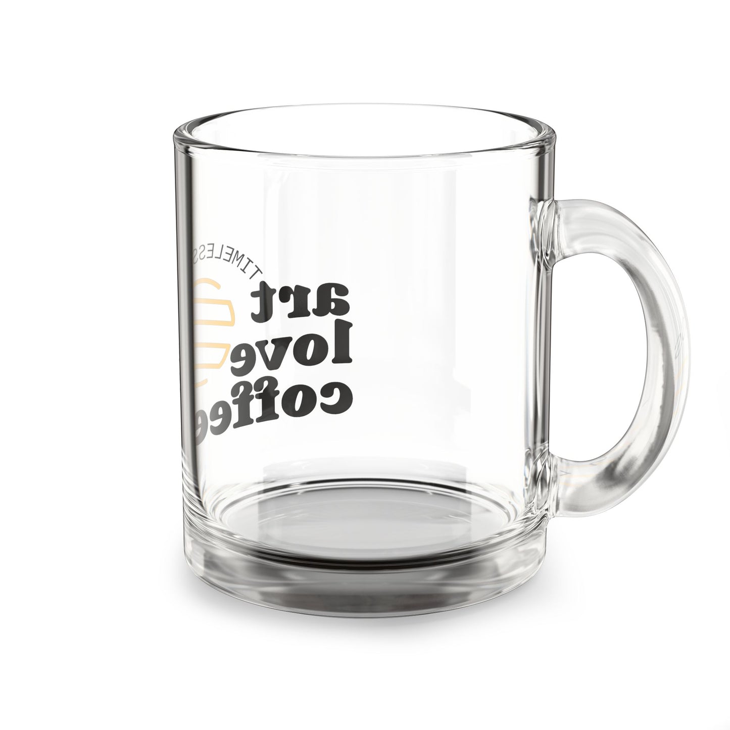 Glass Mug — Art Love Coffee 10oz Clear Coffee Mug