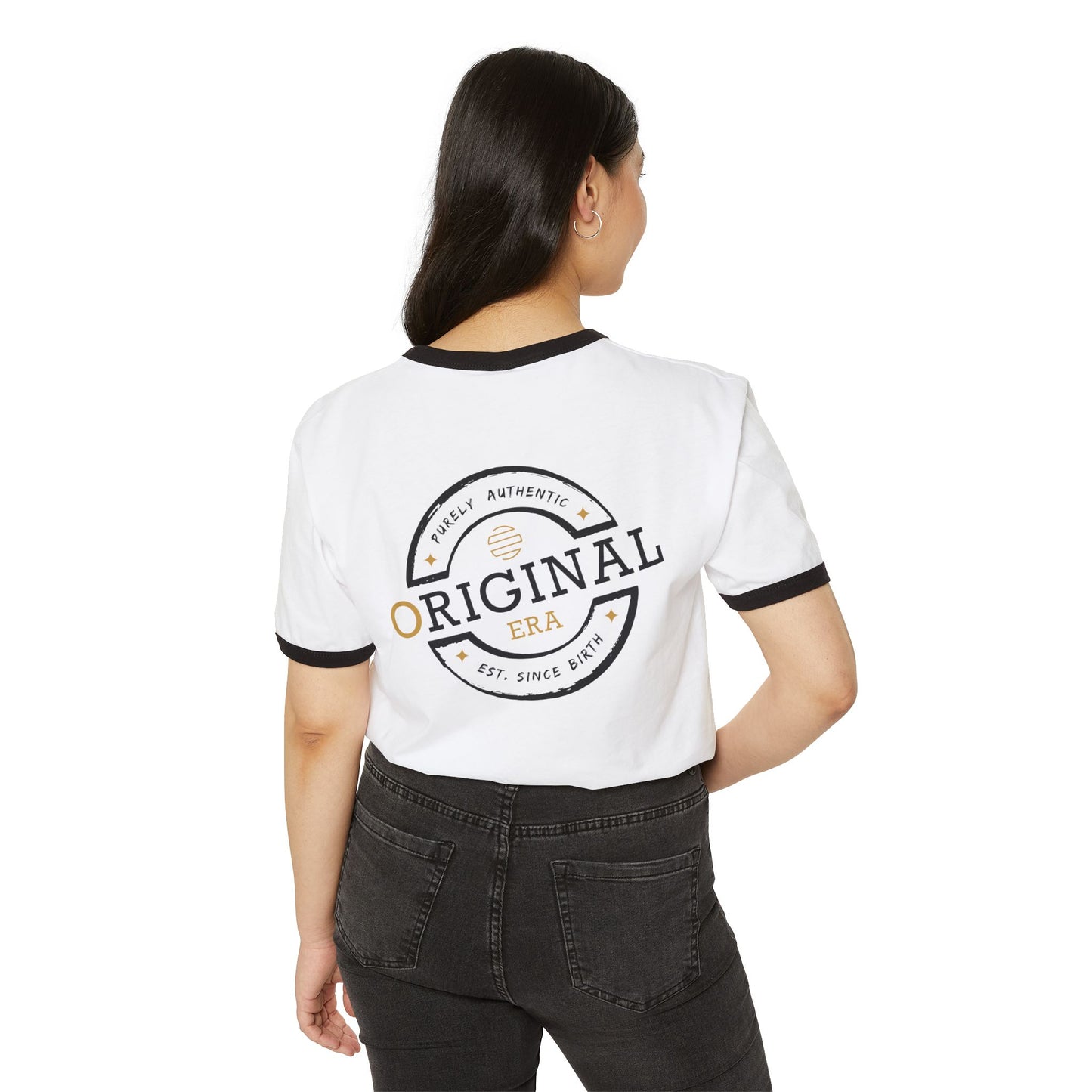 Mercy University Ringer T‑Shirt — Vintage "Original Era" Collegiate Tee