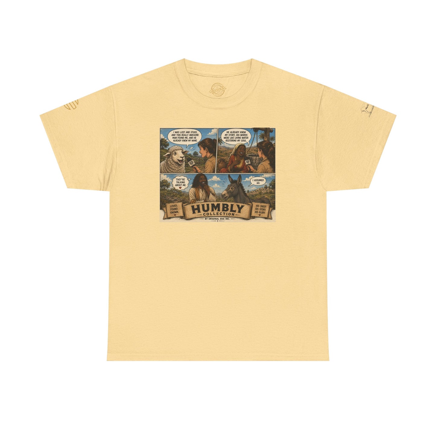 Humbly Comic Interview Panel Tee — Humbly Graphic T-Shirt