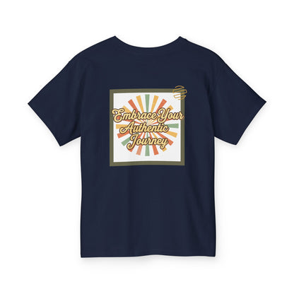 Youth Tee — "Embrace Your Authentic Journey" Retro Graphic