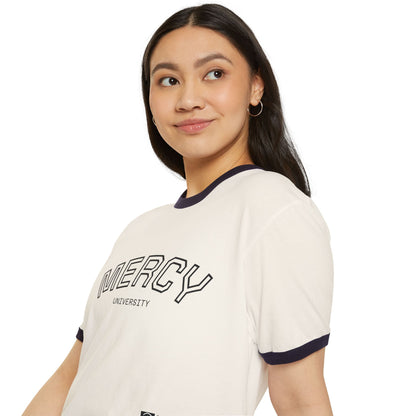 Mercy University Ringer T‑Shirt — Vintage "Original Era" Collegiate Tee