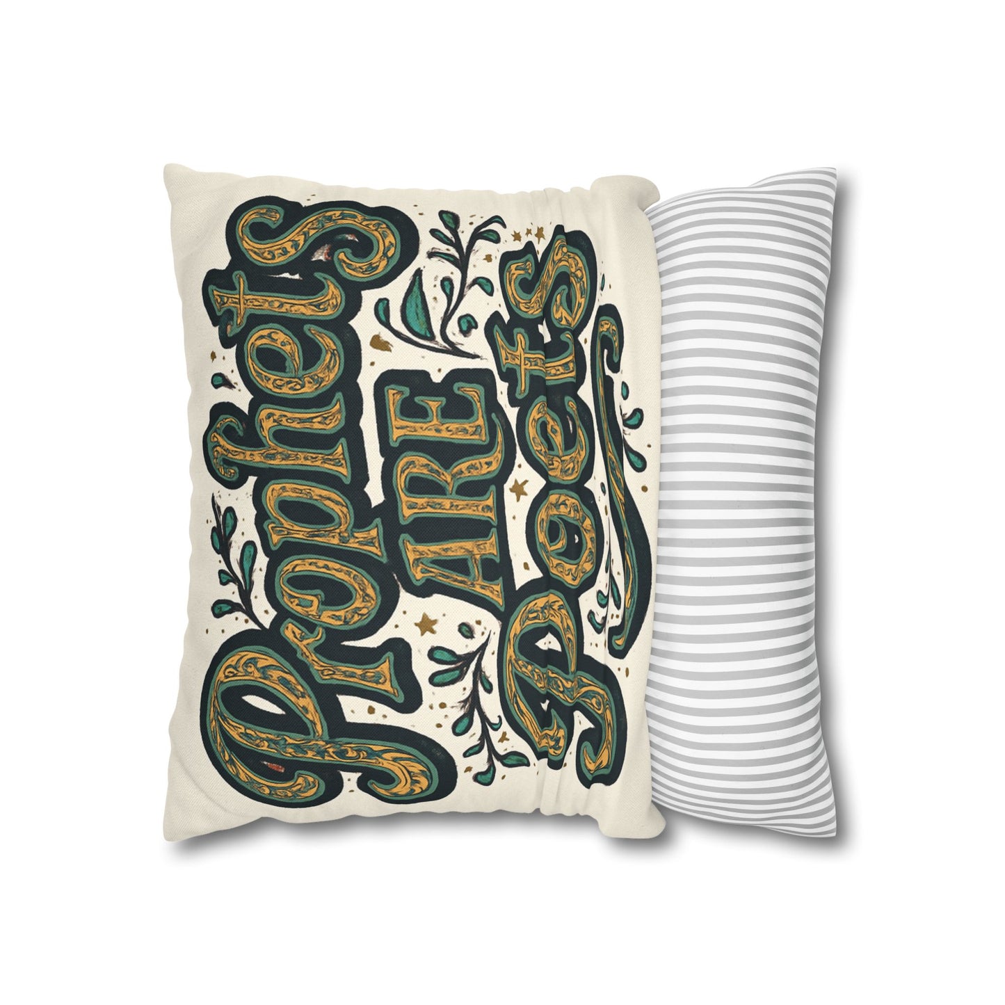 Prophets Are Poets Decorative Pillowcase — Inspirational Quote Throw Pillow