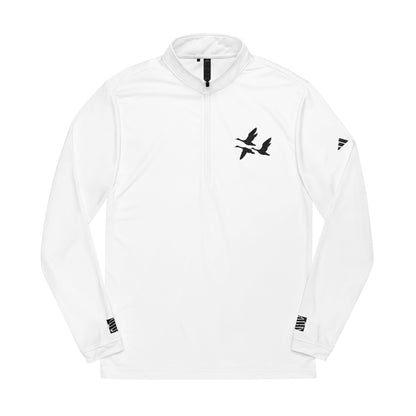 Embroidered Goose Flight Quarter-Zip Pullover