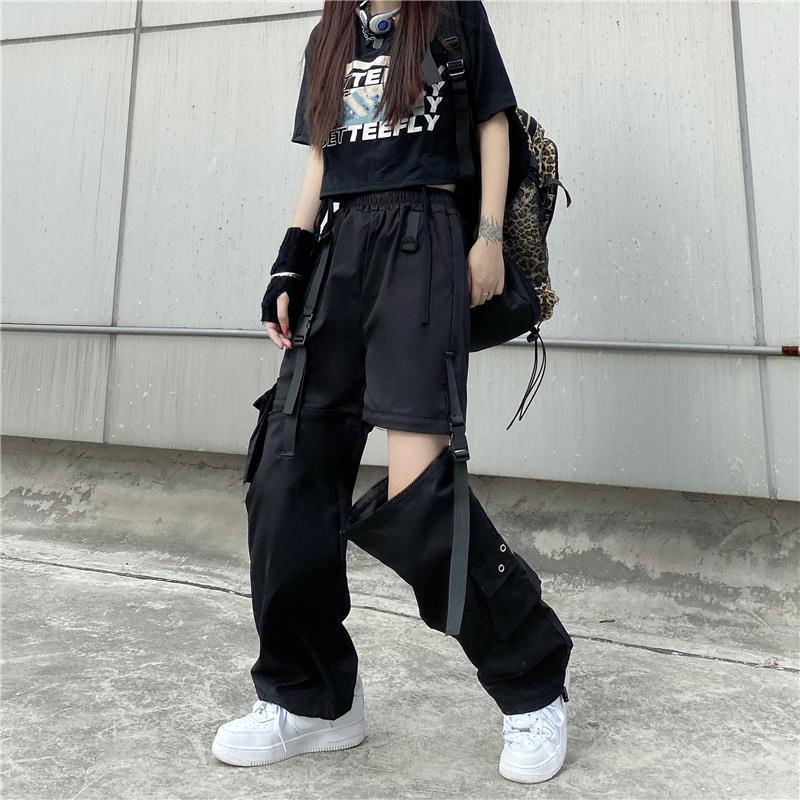 Women's Detachable Two-way Wear Ankle Banded Working Pants