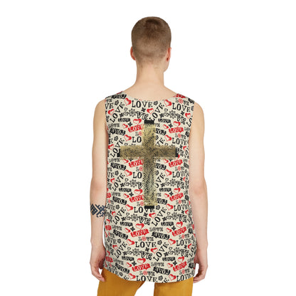 Love Pattern Tank Top — Men’s Tank
