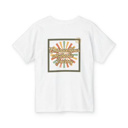 Youth Tee — "Embrace Your Authentic Journey" Retro Graphic