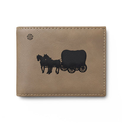 Covered Wagon Silhouette Bi-Fold Wallet