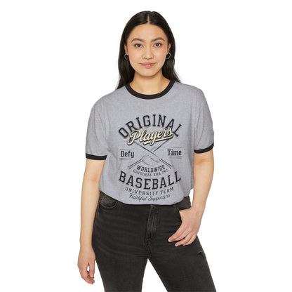 Baseball Ringer T‑Shirt — "Original Players" Vintage Athletic Tee