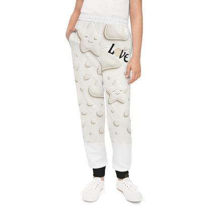 Cute Love-Themed Youth Joggers