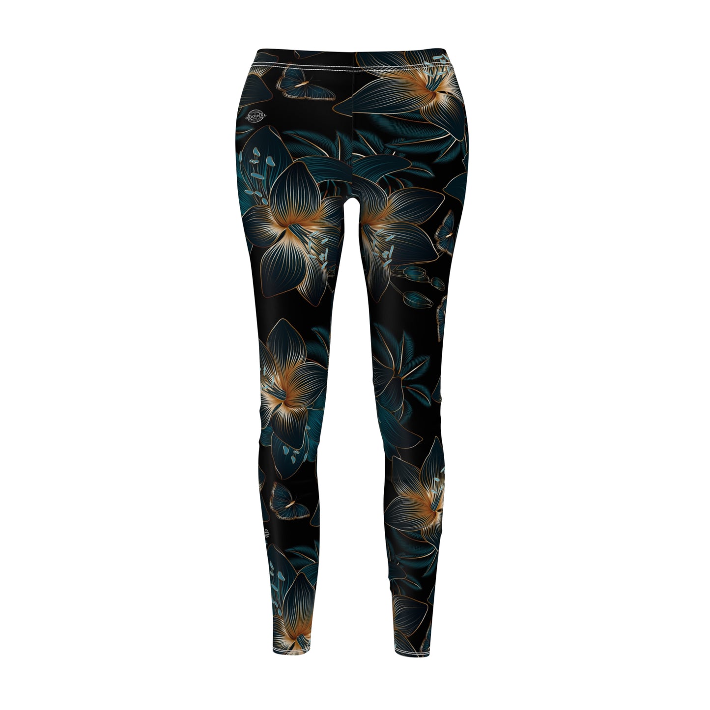 Floral Night Bloom Women's Leggings — All-Over Print