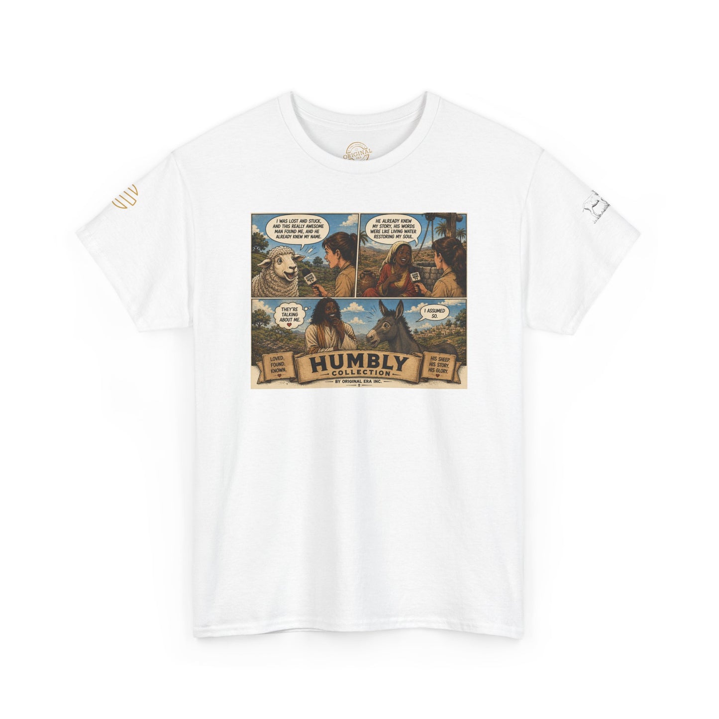 Humbly Comic Interview Panel Tee — Humbly Graphic T-Shirt