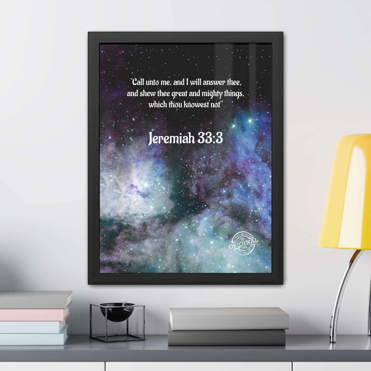 Jeremiah 33:3 Framed Poster — Inspirational Scripture Wall Art