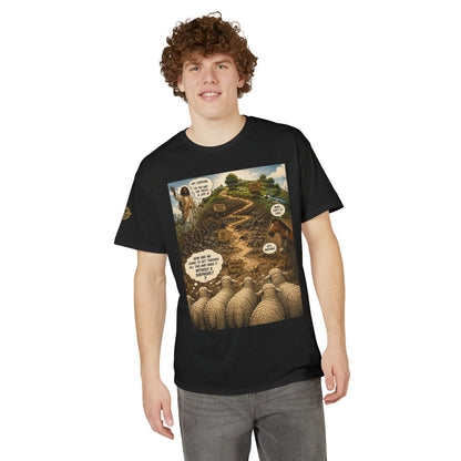 Sheep In the Wild Graphic T-Shirt — "God Has My Back" Faith Tee