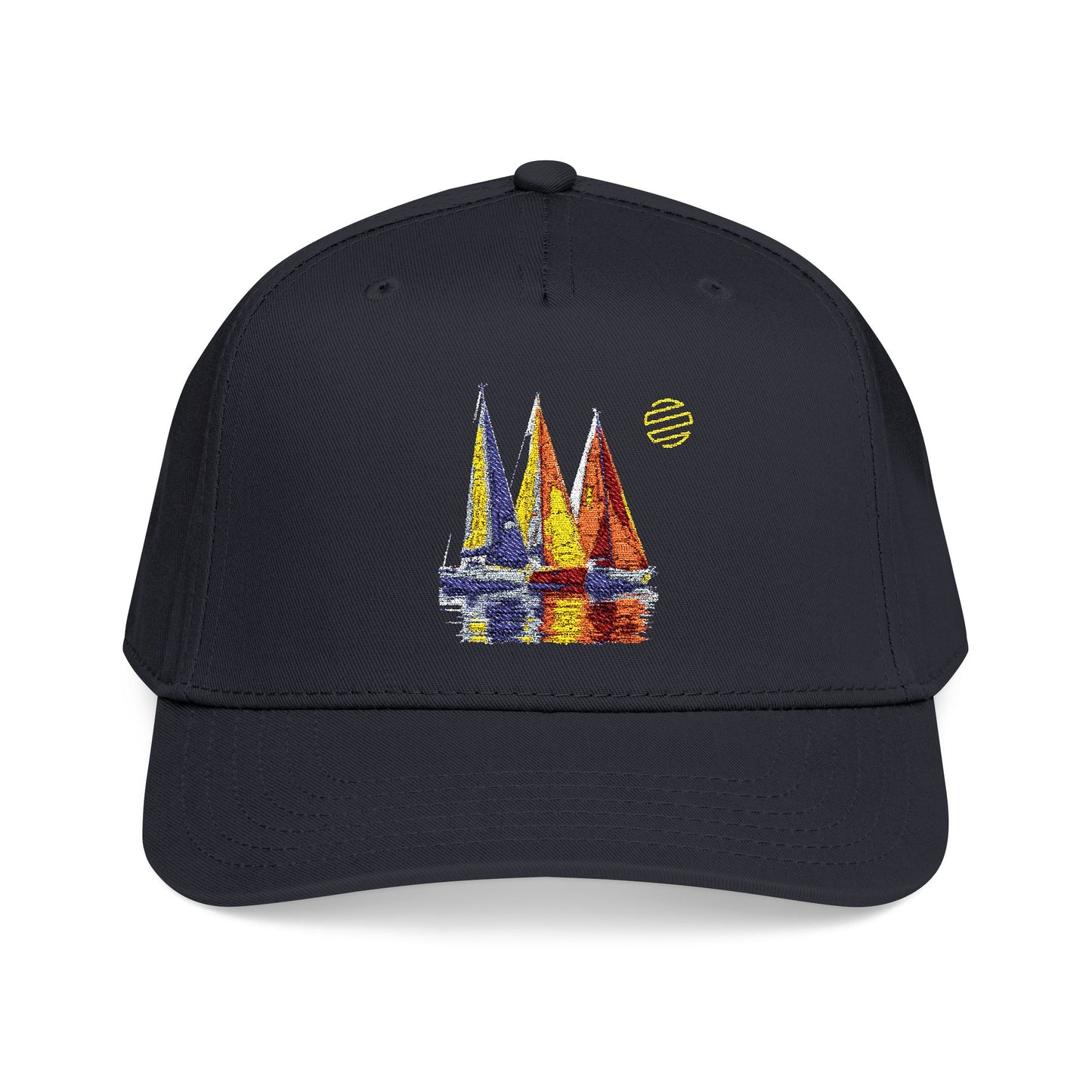 Sailboat Embroidered Baseball Cap – Nautical Summer Sun Hat