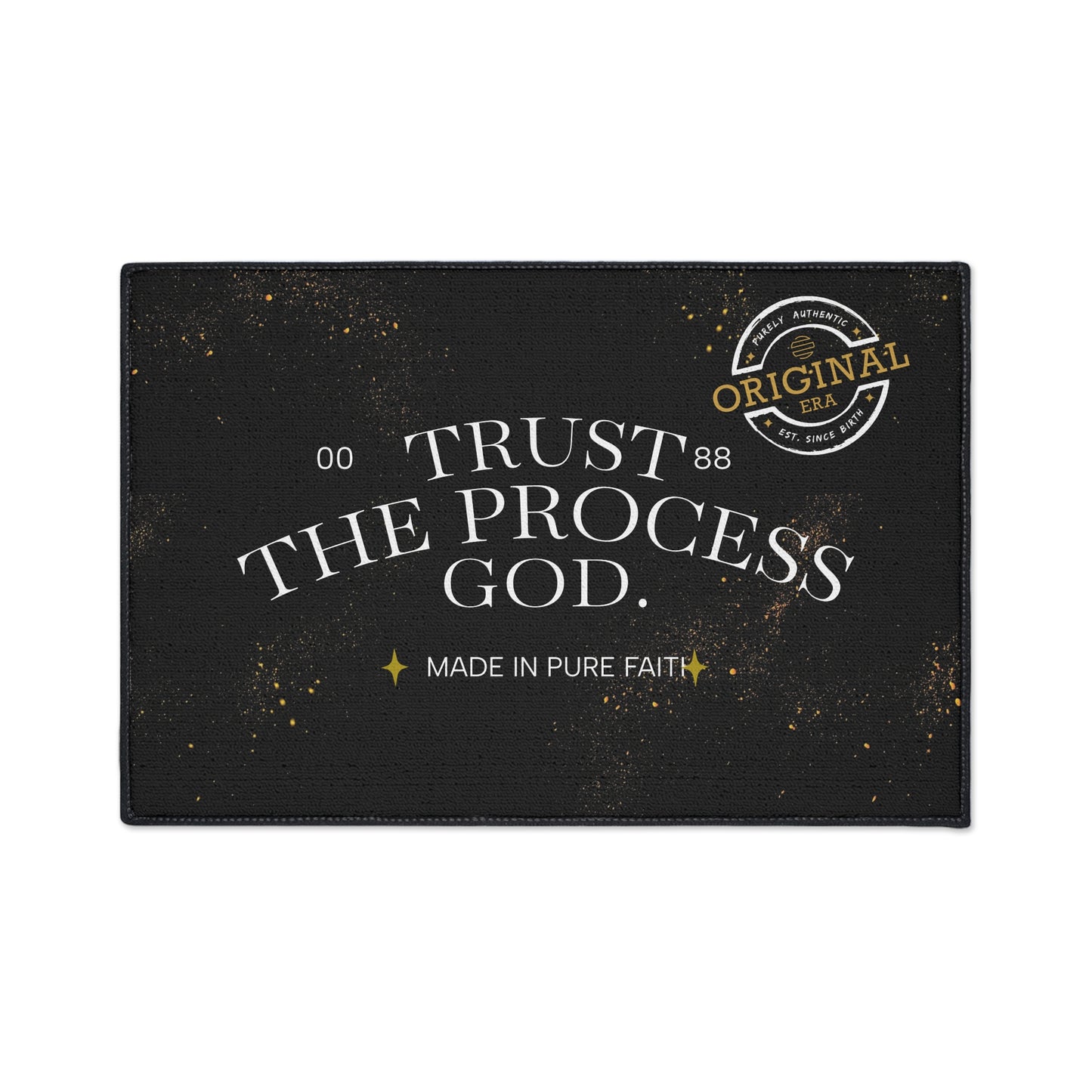 Heavy Duty Floor Mat with Inspirational Design - Trust the Process, Non-Slip Area Rug, Motivational Home Decor, Faith-Based Welcome [...]
