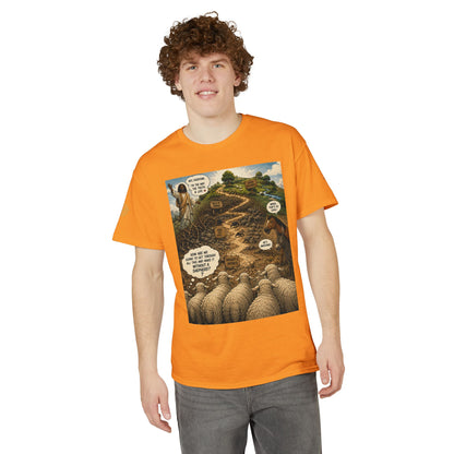 Sheep In the Wild Graphic T-Shirt — "God Has My Back" Faith Tee