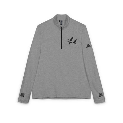 Embroidered Goose Flight Quarter-Zip Pullover