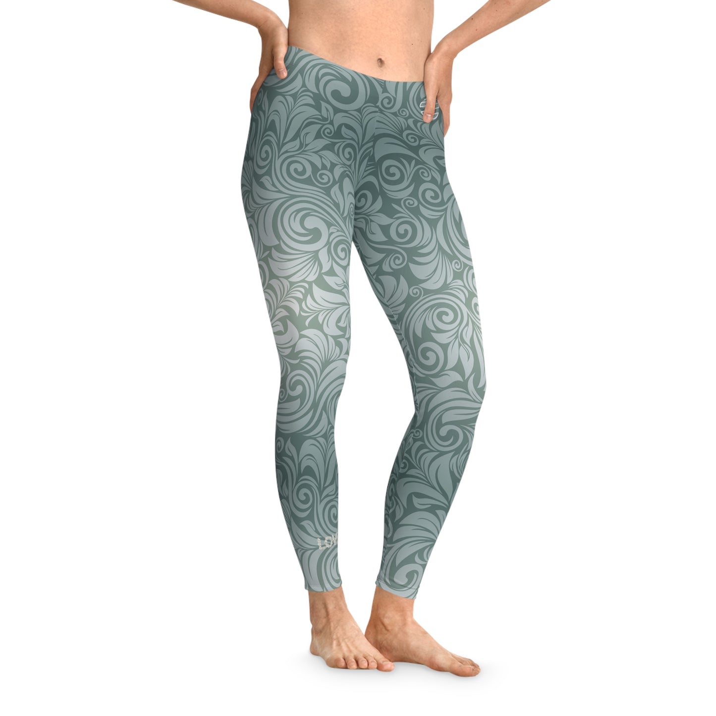Floral Swirl Stretchy Leggings