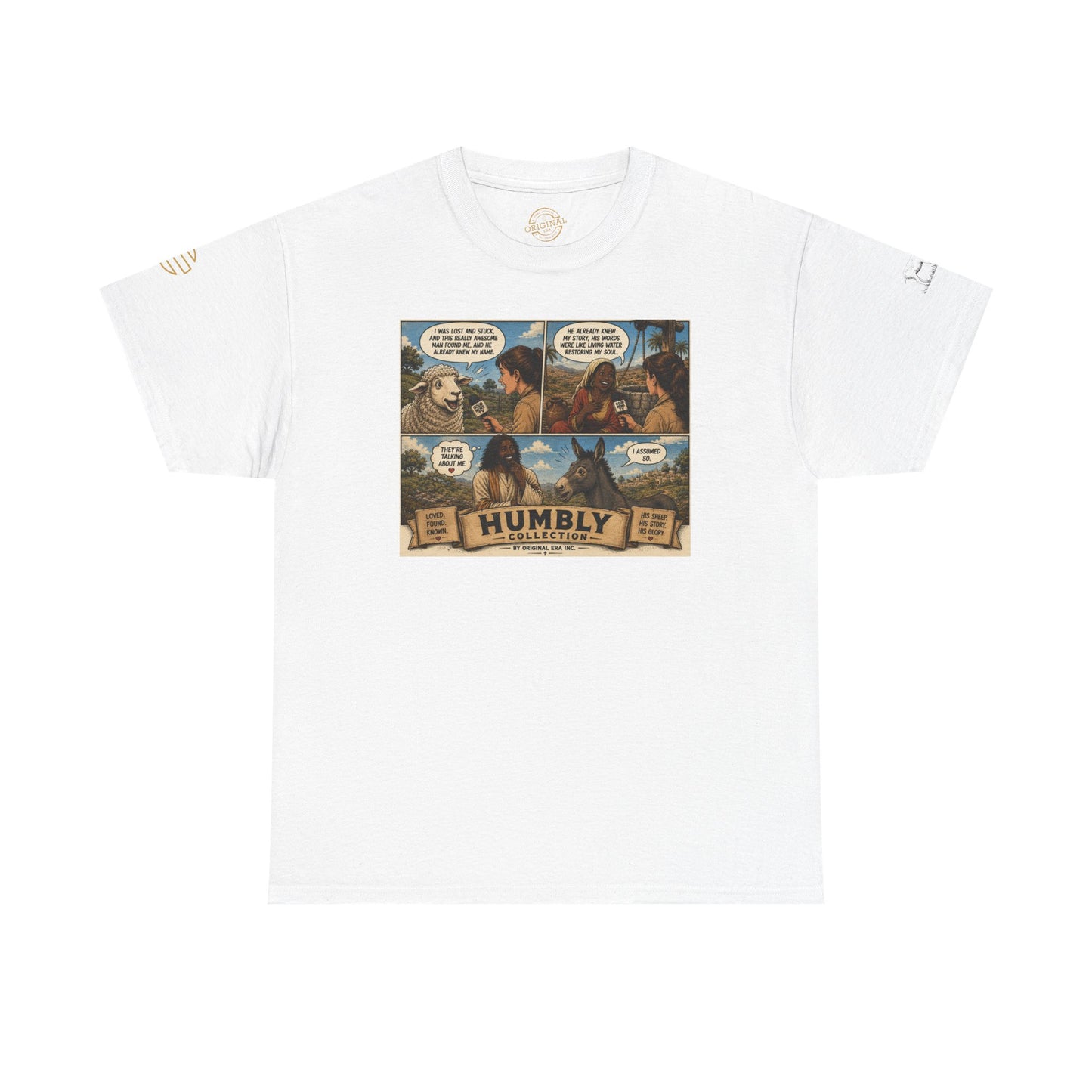 Humbly Comic Interview Panel Tee — Humbly Graphic T-Shirt