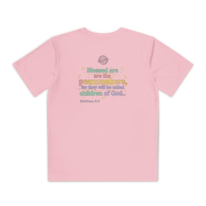 Youth Competitor Tee — "Original Era Inc." Kids' Christian Scripture T-Shirt (Matthew 5:9)