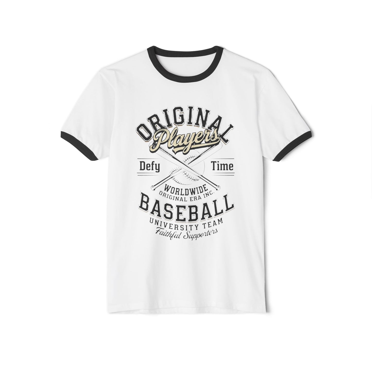 Baseball Ringer T‑Shirt — "Original Players" Vintage Athletic Tee