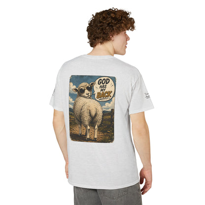 Lost & Found Sheep Graphic T-Shirt — “God Has My Back” Humble Collection