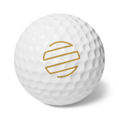 Original Era Gold Golf Balls, 6pcs