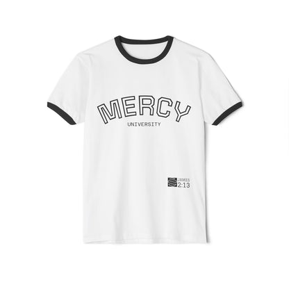 Mercy University Ringer T‑Shirt — Vintage "Original Era" Collegiate Tee