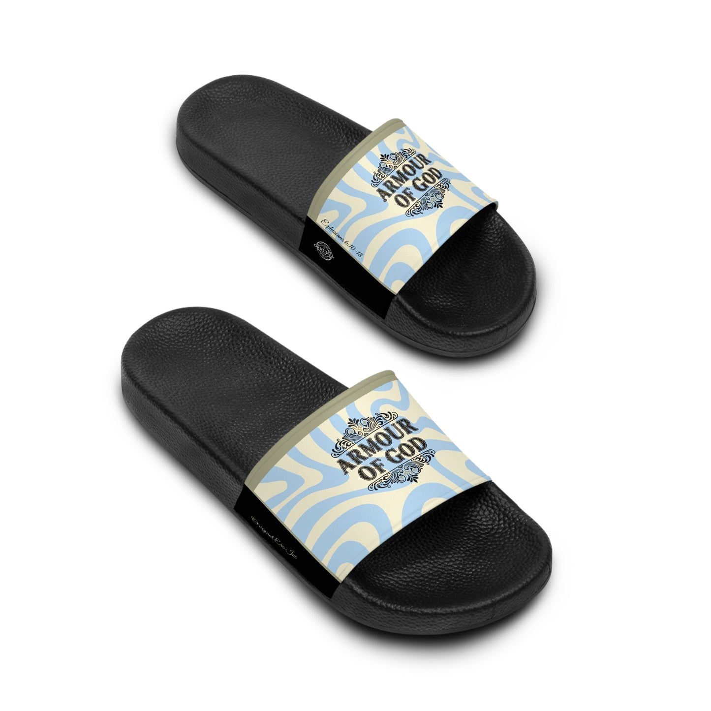 'Armour of God' Retro Wave Women's Slide Sandals