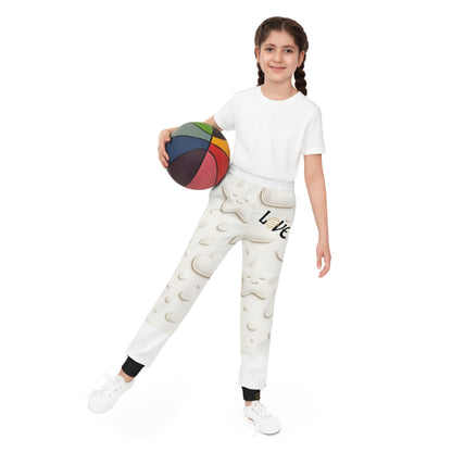 Cute Love-Themed Youth Joggers