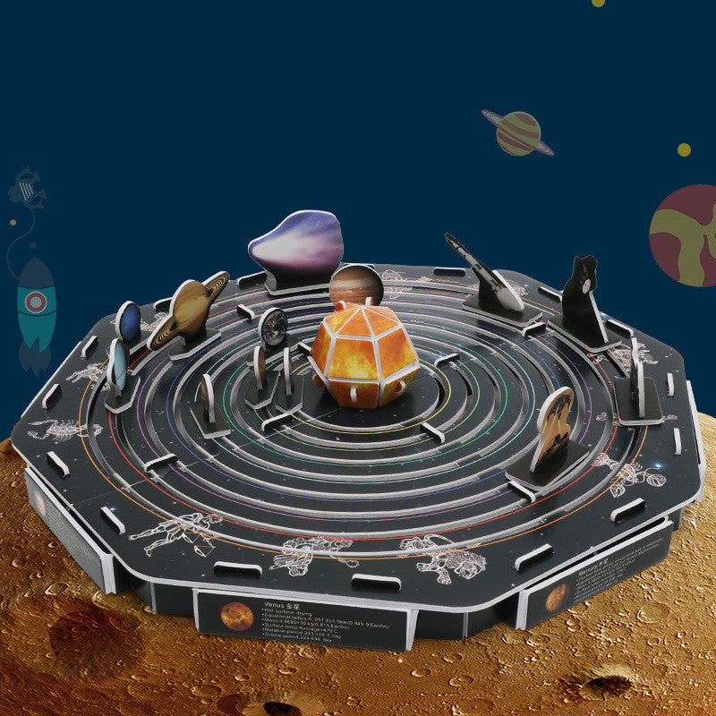 DIY 3D Solar System Paper Puzzle