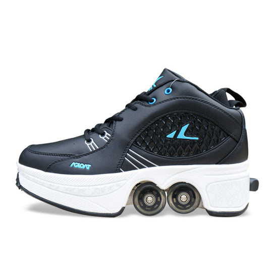 Unisex Single And Double Roller Skates Heely Shoes
