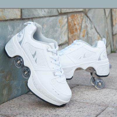 Unisex Single And Double Roller Skates Heely Shoes
