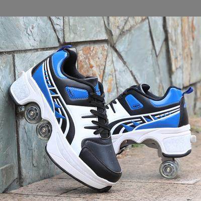 Unisex Single And Double Roller Skates Heely Shoes
