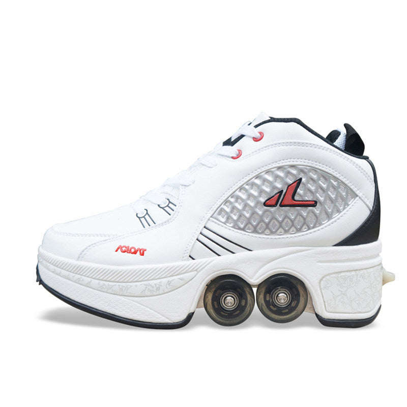 Unisex Single And Double Roller Skates Heely Shoes