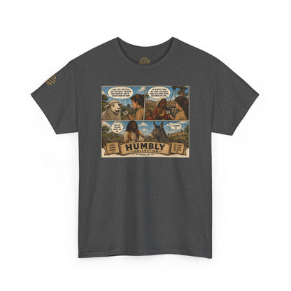 Humbly Comic Interview Panel Tee — Humbly Graphic T-Shirt