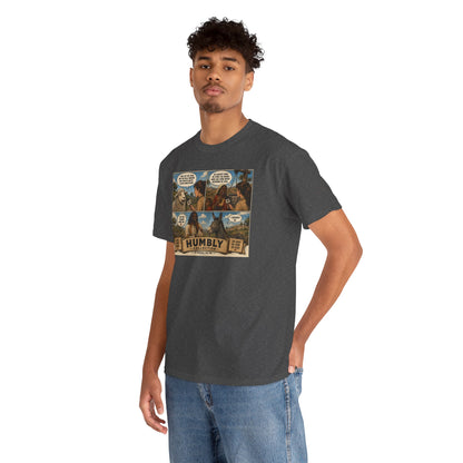 Humbly Comic Interview Panel Tee — Humbly Graphic T-Shirt