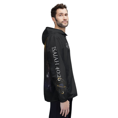 Seeker Space Windbreaker Jacket — Cosmic Galaxy Hooded Zip-Up