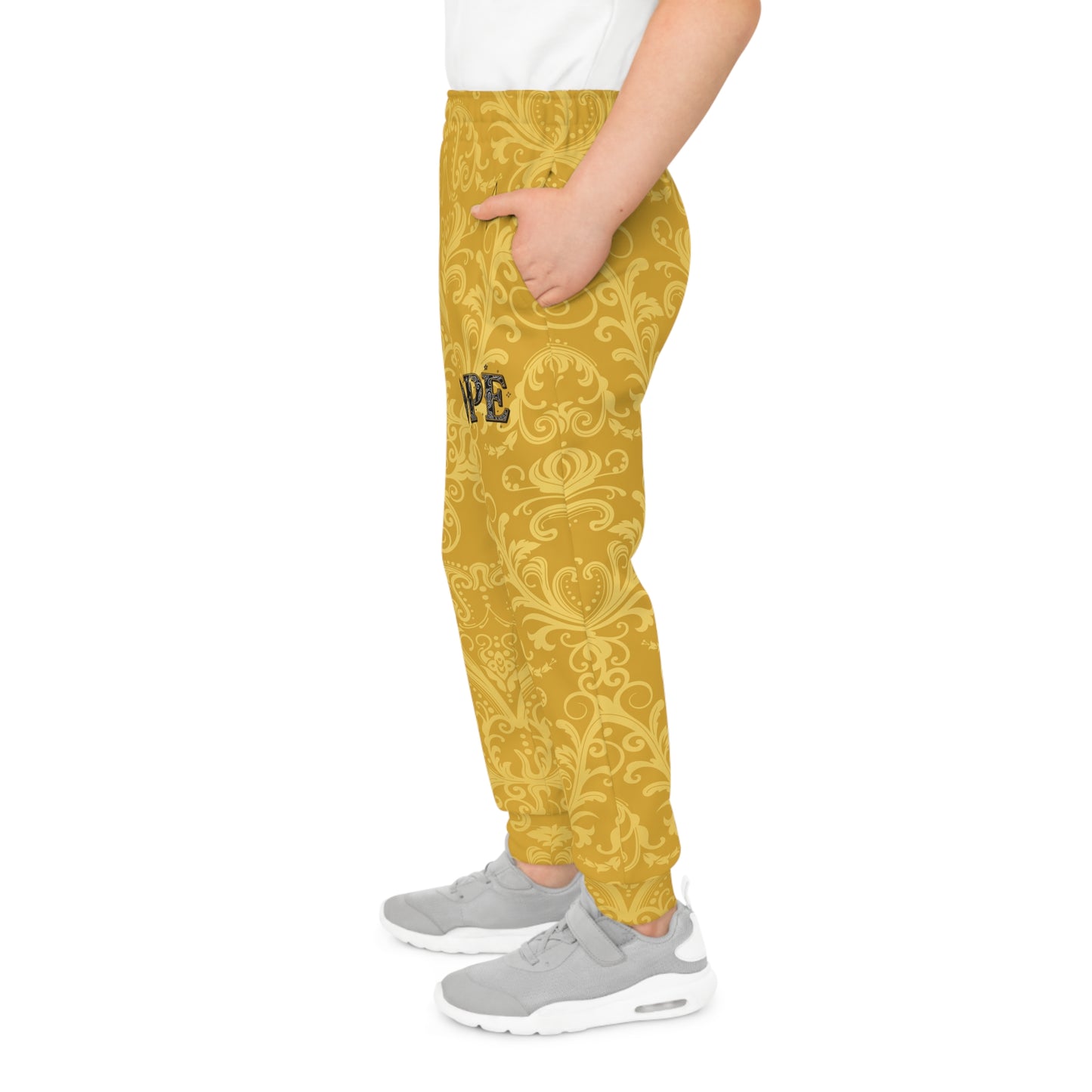 Youth Joggers — Golden Damask "HOPE"