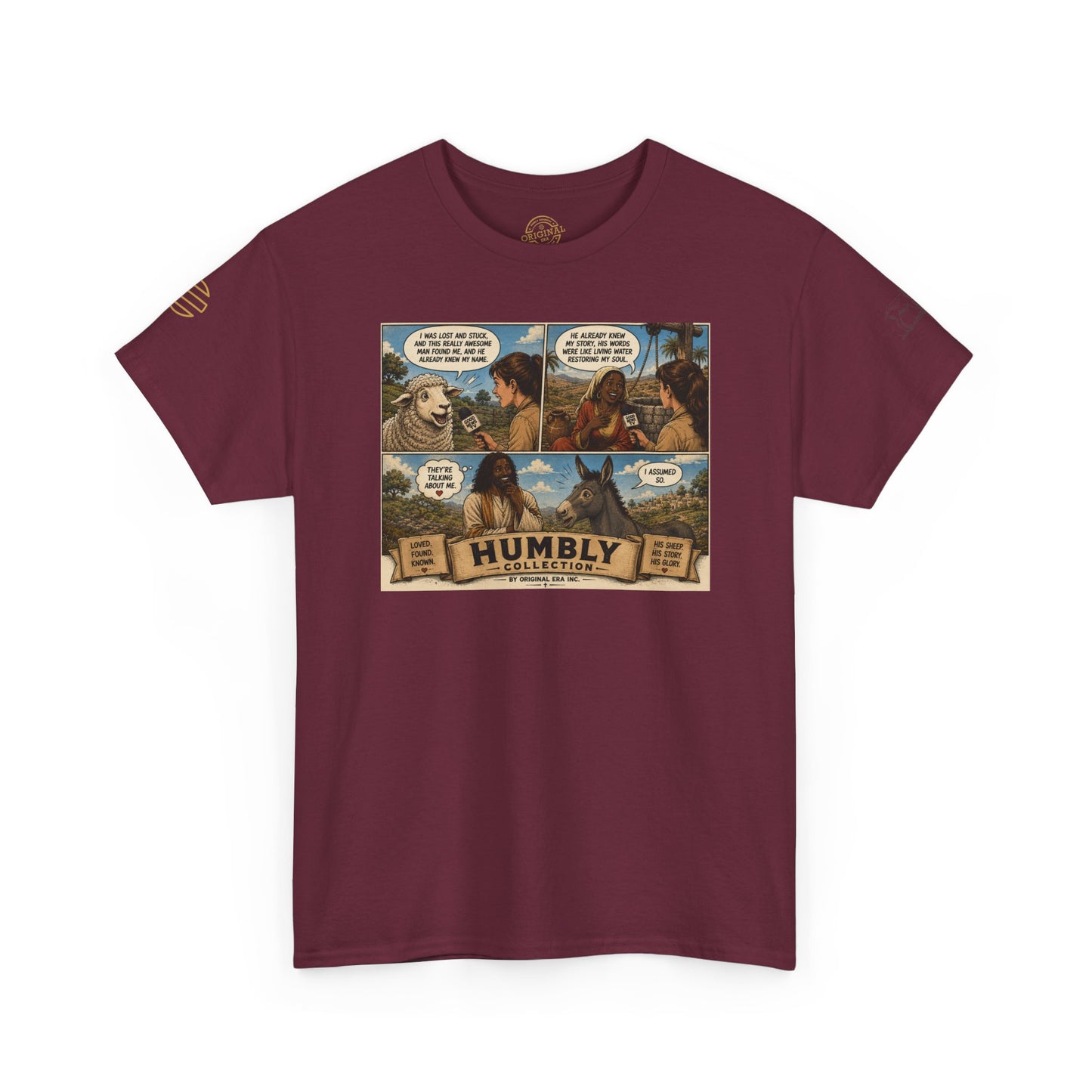 Humbly Comic Interview Panel Tee — Humbly Graphic T-Shirt