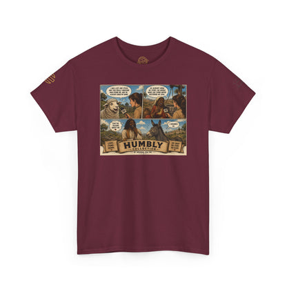 Humbly Comic Interview Panel Tee — Humbly Graphic T-Shirt