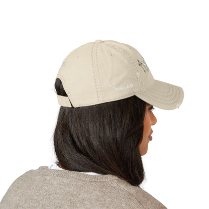 Seeker Embroidered Distressed Dad Hat — Vintage Faith Baseball Cap