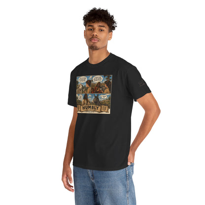 Humbly Comic Interview Panel Tee — Humbly Graphic T-Shirt