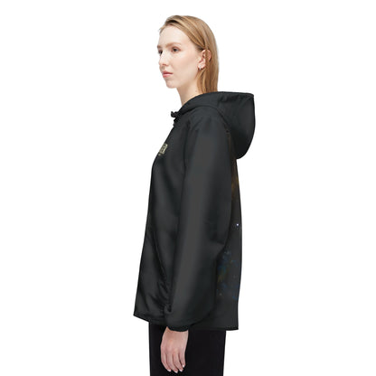 Seeker Space Windbreaker Jacket — Cosmic Galaxy Hooded Zip-Up