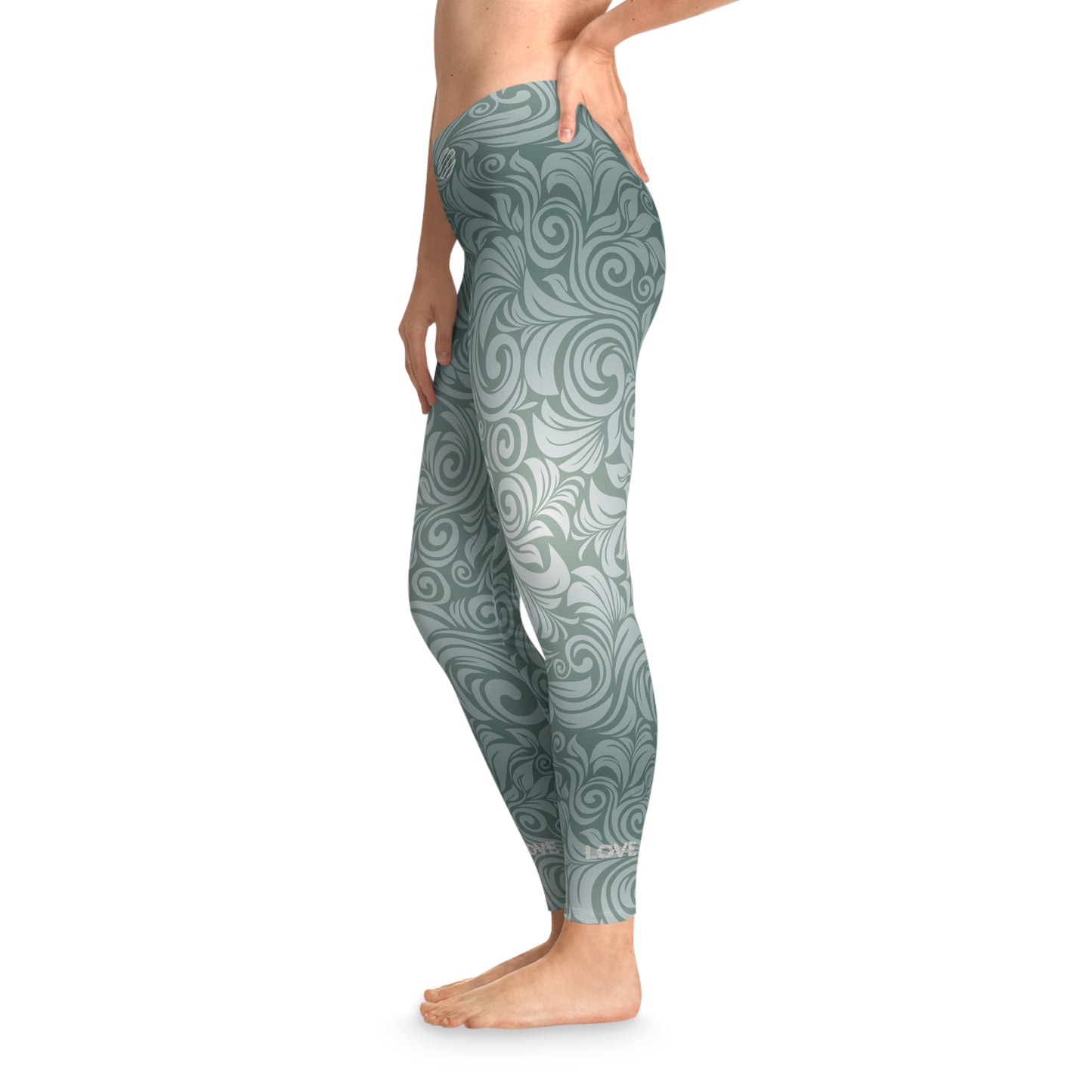 Floral Swirl Stretchy Leggings