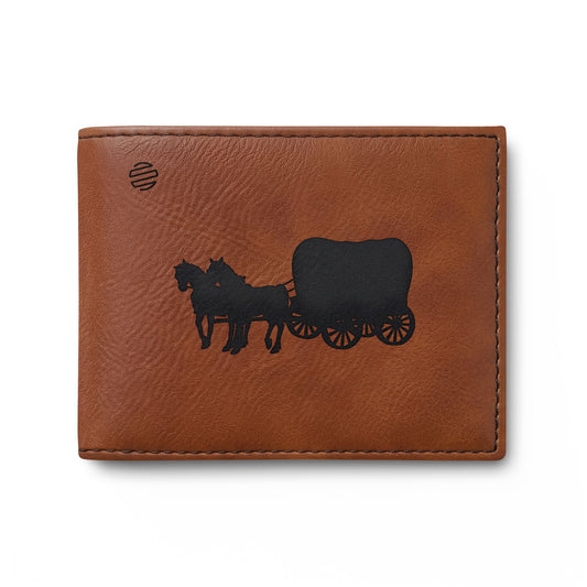Covered Wagon Silhouette Bi-Fold Wallet