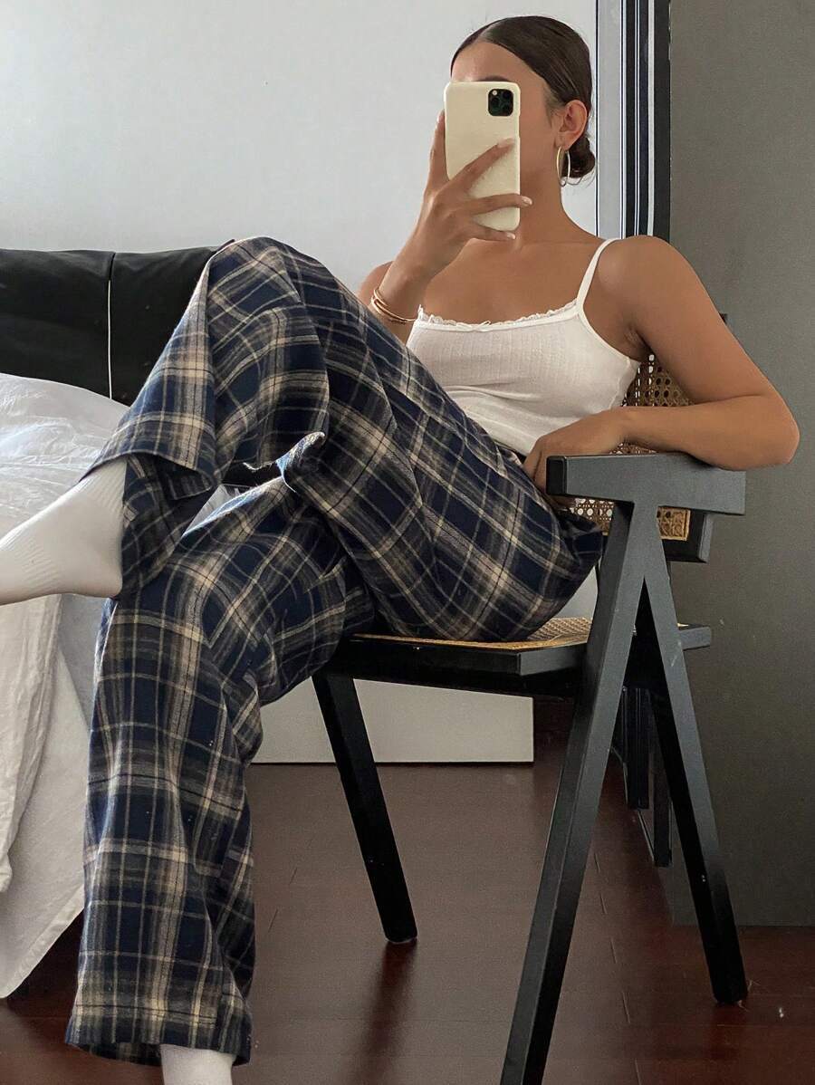 High Waist Straight Wide Leg Casual Pants