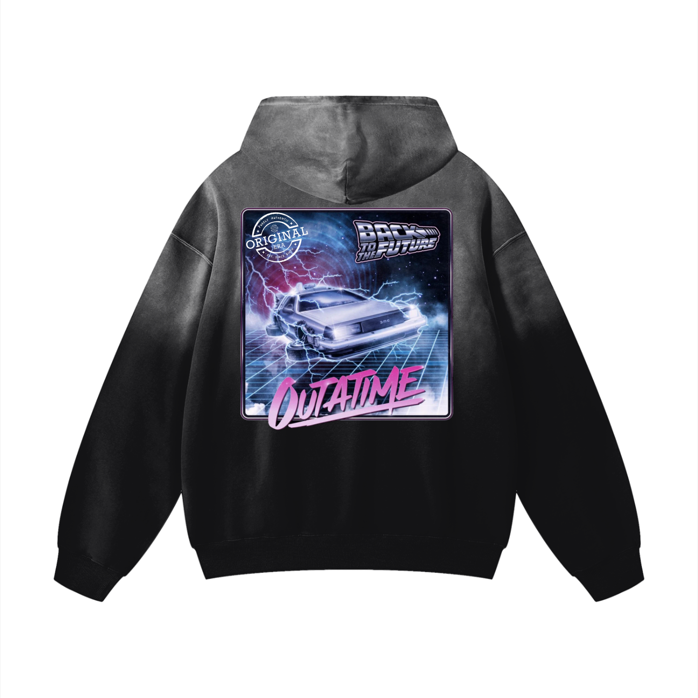 "Out of Time " Heavyweight Sunfade Oversized Hoodie