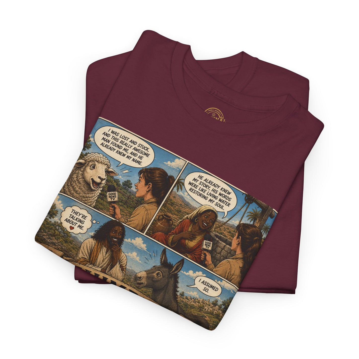 Humbly Comic Interview Panel Tee — Humbly Graphic T-Shirt