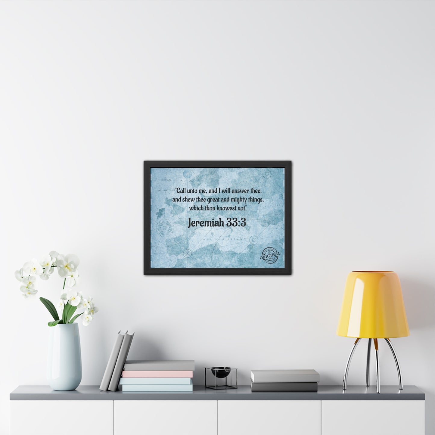 Jeremiah 33:3 Framed Poster — Inspirational Scripture Wall Art